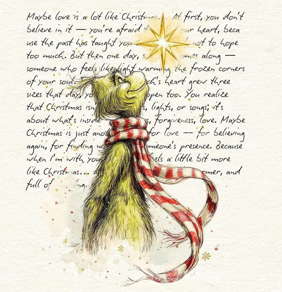 Love is a lot like Christmas